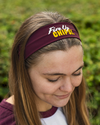 Fire Up Chips! Maroon Elastic Headband