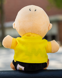 Celebrity Palm Pals Charlie Brown Stuffed Animal with Action C T-Shirt