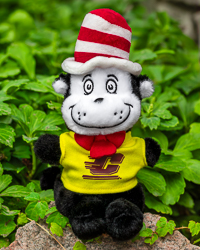 Celebrity Palm Pals Black & White Cat in the Hat Stuffed Animal with Action C T-Shirt