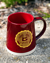 Central Michigan University Seal 16 oz. Maroon Sandstone Mug
