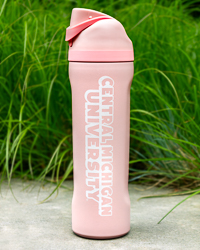Central Michigan University Pink 24 oz. Stainless Steel Sport Bottle