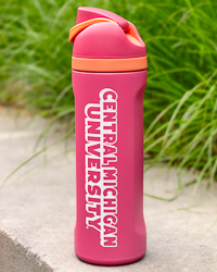 Central Michigan University Hot Pink 24 oz. Stainless Steel Sport Bottle