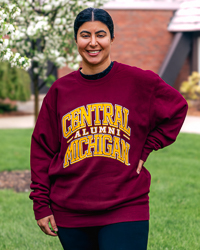 Central Michigan Alumni Maroon Pro-Weave® Crewneck Sweatshirt