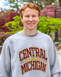 Central Michigan Alumni Gray Pro-Weave® Crewneck Sweatshirt