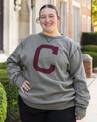 Block C Vintage Gunmetal Gray Crewneck Sweatshirt