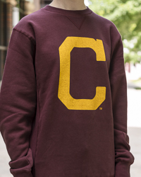 Block C Vintage Maroon Crewneck Sweatshirt
