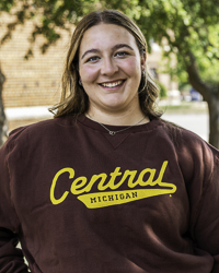 Central Michigan Vintage Tail Sweep Maroon Crewneck Sweatshirt