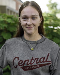 Central Michigan Vintage Tail Sweep Gunmetal Gray Crewneck Sweatshirt