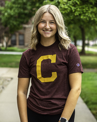 Block C Vintage Maroon T-Shirt