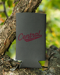 Central Michigan Vintage Tail Sweep Gray Slim Can Koozie