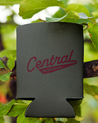 Central Michigan Vintage Tail Sweep Gray Can Koozie