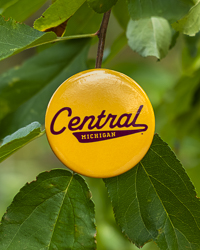 Central Michigan Vintage Tail Sweep Gold Button