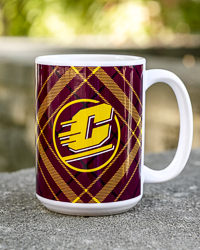 Action C Central Michigan Tartan 15 oz. Ceramic Mug