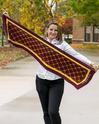 Script Central Michigan University CMU Tartan Women’s Silk Scarf