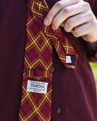 Central Michigan University Tartan Maroon & Gold Silk Necktie (5066026198) Central Michigan University Tartan Maroon & Gold Silk Necktie