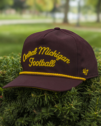 Central Michigan Football Script Maroon & Gold Snapback Hat