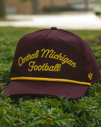 Central Michigan Football Script Maroon & Gold Snapback Hat