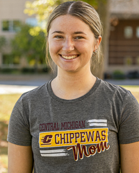 Central Michigan Chippewas Script Mom Gray T-Shirt