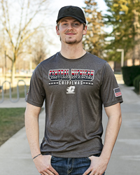 Central Michigan Chippewas Stars and Stripes Charcoal Gray T-Shirt