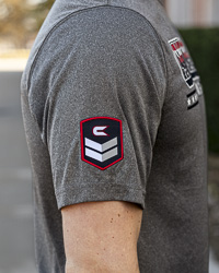 Central Michigan Chippewas Stars and Stripes Charcoal Gray T-Shirt