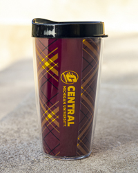 Action C Central Michigan University Tartan 16 oz. Travel Tumbler