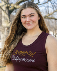 CMU Chippewas Script Maroon Women’s Ribbed Tank Top