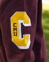 Action C CMU Chippewas Block C Maroon Hoodie