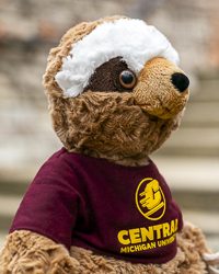 Brown Sloth Cuddle Buddies Stuffed Animal with Central Michigan University T-Shirt