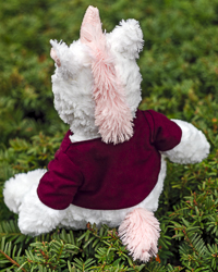 White Unicorn Cuddle Buddies Stuffed Animal with Central Michigan University T-Shirt