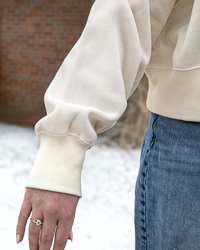 Central Michigan Action C Women’s Cream Crop Crewneck Sweatshirt