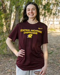 Central Michigan Action C Dri-FIT Maroon T-Shirt