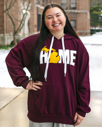 Home State of Michigan Maroon Hoodie