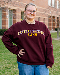 Central Michigan Alumni Women’s Dark Maroon Crewneck Sweatshirt