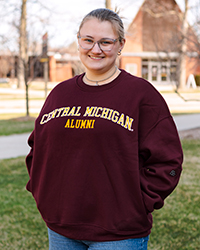 Central Michigan Alumni Women’s Dark Maroon Crewneck Sweatshirt