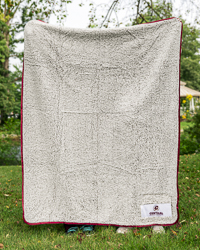 Action C Central Michigan University Frosty Fleece Sherpa Blanket