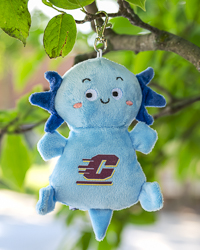 Action C Blue Axolotl Stuffed Animal Travelers Bag Charm