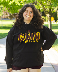 Action C CMU Chippewas Black Hoodie