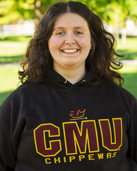 Action C CMU Chippewas Black Hoodie