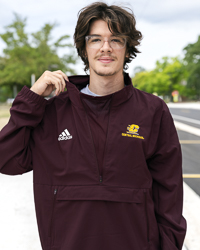 Action C Central Michigan Maroon Lightweight Stadium ¼ Zip Pullover