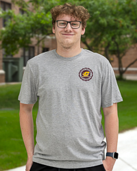 Central Michigan Faux Seal Established 1892 Action C Oxford Gray Graphic T-Shirt
