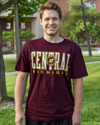 Central Michigan Action C 1892 Maroon T-Shirt