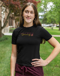 Central Michigan University Action C Women’s Black Soft Touch T-Shirt