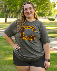 Block C Central Michigan Vintage Heather Gray T-Shirt