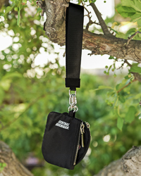 Action C Central Michigan Black Oversized Key Strap with Dual Coin Purses