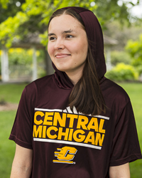 Central Michigan Action C Maroon Hooded T-Shirt