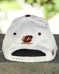 Lines Central Michigan University Chippewas Action C White Snapback Hat