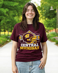 2026 Central Michigan Football Schedule Maroon T-Shirt